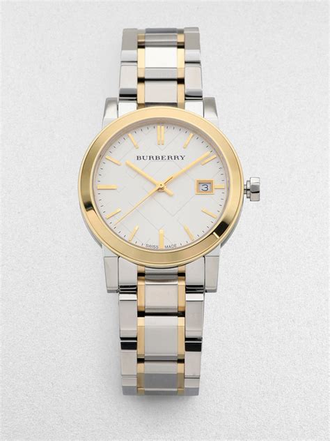 burberry women's the city two tone bracelet watch|Burberry Ladies The City Two Tone Watch BU9006 from .